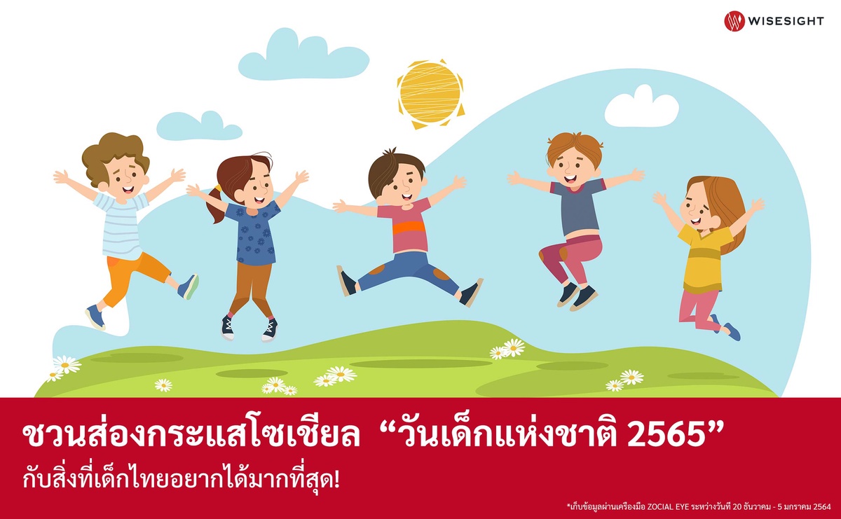 ชวนส่องกระแสโซเชียล วันเด็กแห่งชาติ 2565 กับสิ่งที่เด็กไทยอยากได้มากที่สุด!