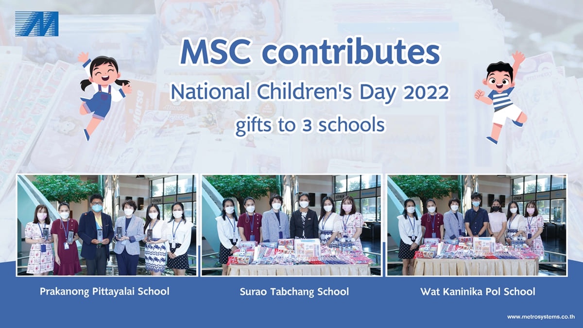 MSC contributes National Children's Day 2022 gifts to 3 schools