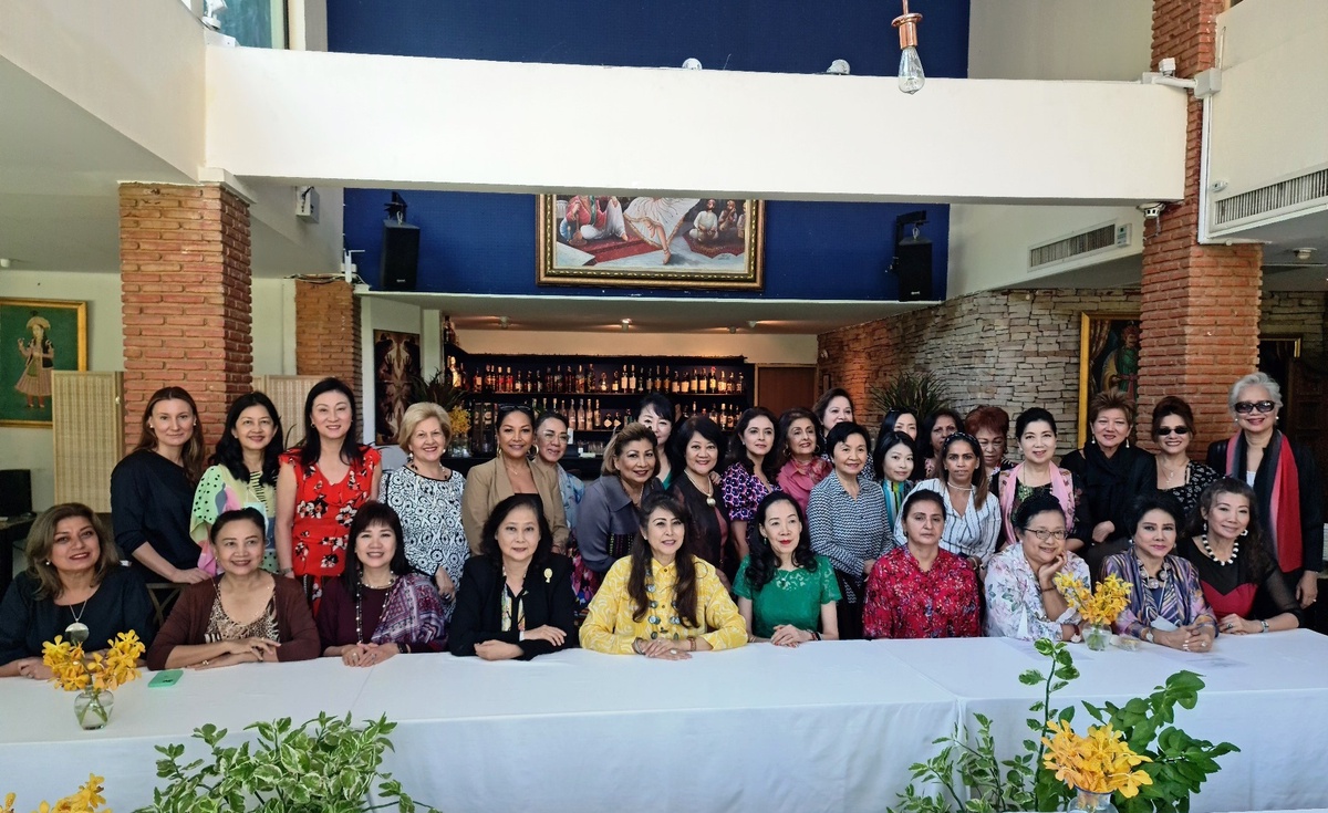 2022 INTERNATIONAL WOMEN'S CLUB OF THAILAND PRESIDENT HOSTS FIRST BOARD MEETING LUNCHEON AT INDUS RESTAURANT
