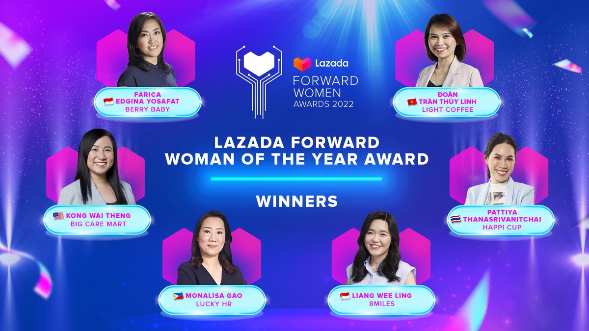 Lazada celebrates 18 women eCommerce entrepreneurs across Southeast Asia at the Lazada Forward Women Awards