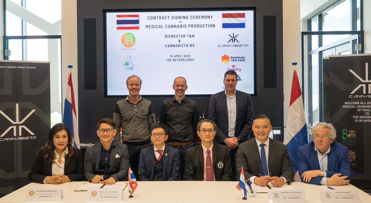 Thailand and Netherlands sign contract to make Thailand first 'pharmaceutical grade cannabis production base' in
