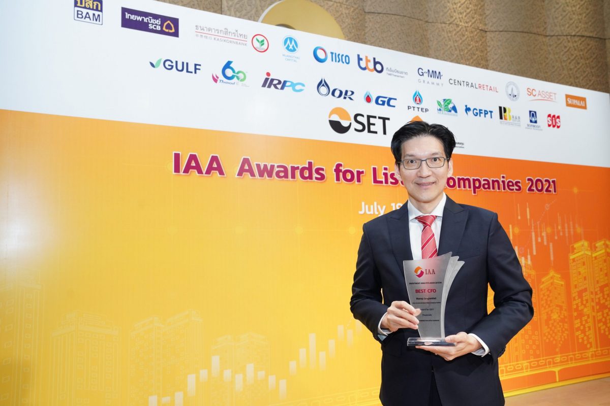 SCB named IAA Awards 2021's Best CFO for its tandem emphasis on risk management and investment strategy