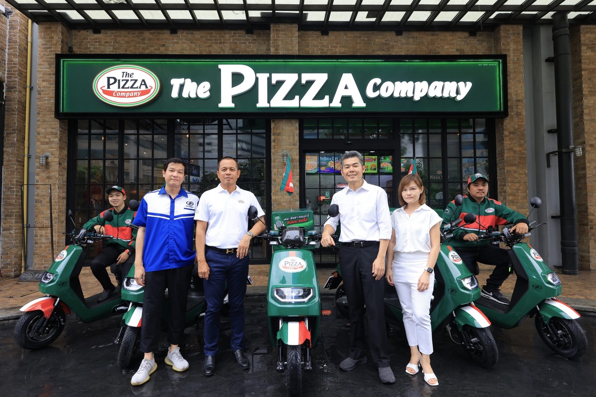 Minor Food introduces Green Delivery food delivery service, the first to use electric motorcycles for food delivery under The Pizza Company 1112, piloting in Bangkok