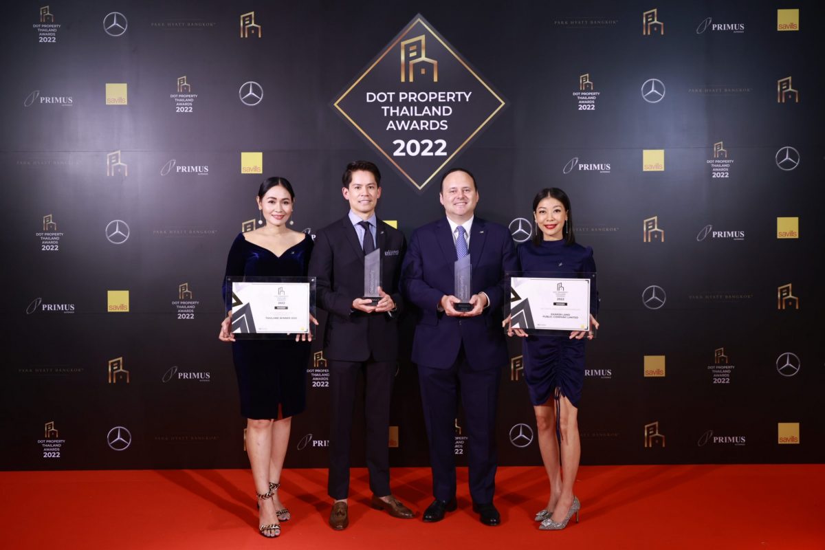 Raimon Land wins Developer of the Year 2022 and Best Developer Luxury Condominiums 2022 at Dot Property Thailand Awards