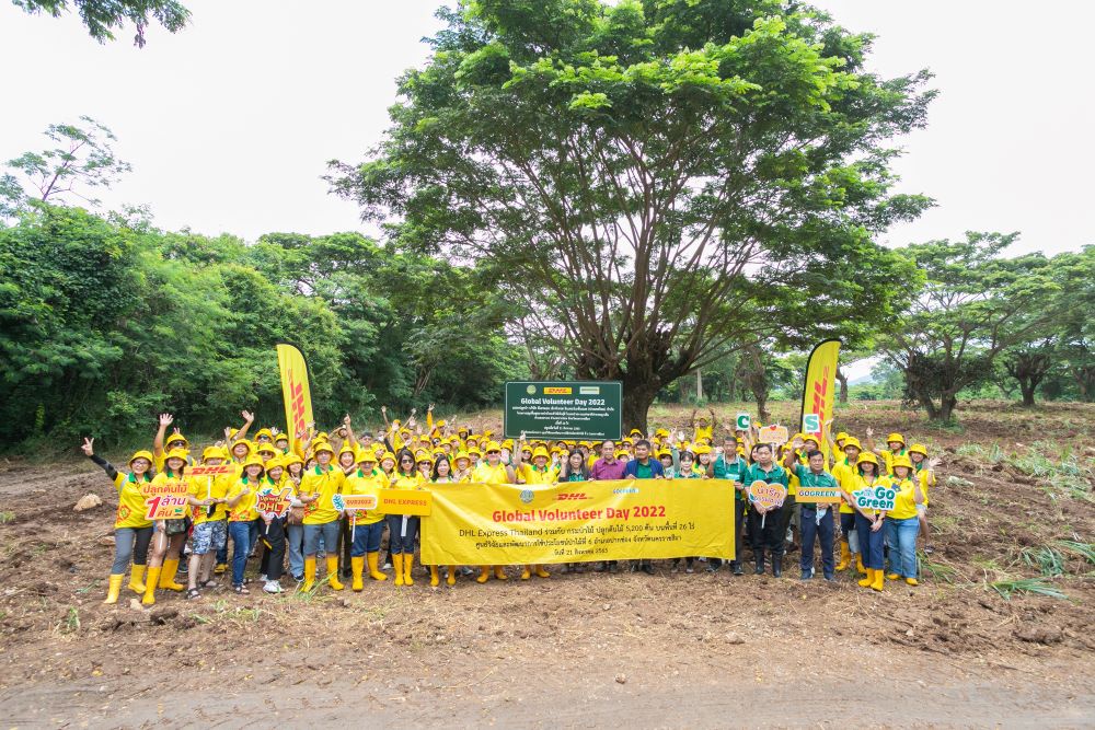 DHL Express Thailand joins forces with the Department of Royal Forest Thailand to plant 5,380 trees