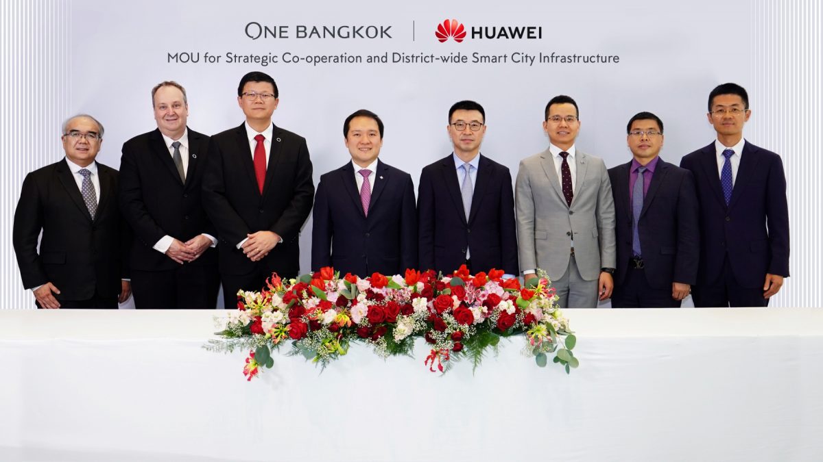 ONE BANGKOK JOINS HANDS FOR STRATEGIC PARTNERSHIP WITH HUAWEI TO BUILD THE SMART CITY INFRASTRUCTURE FOR ONE