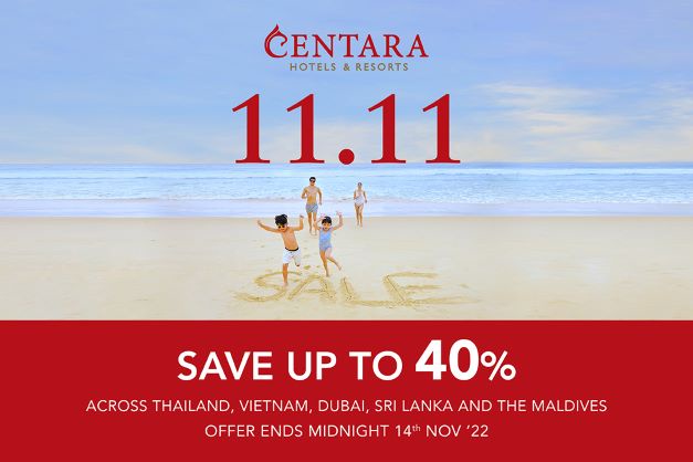 Centara Offers Huge Savings with 11.11 Flash Sale
