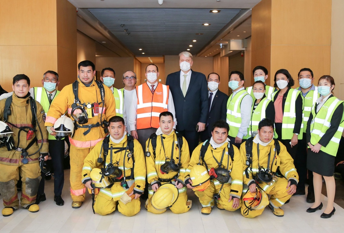 Centara Grand at CentralWorld conducts a Fire Drill to Maintain Safety Measures 2022