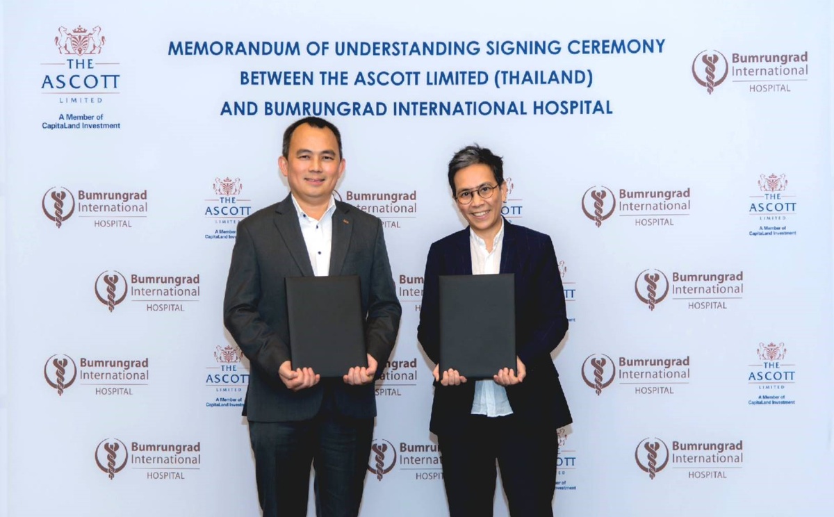 THE ASCOTT LIMITED (THAILAND) AND BUMRUNGRAD INTERNATIONAL HOSPITAL SIGN MOU TO STRENGTHEN COLLABORATION