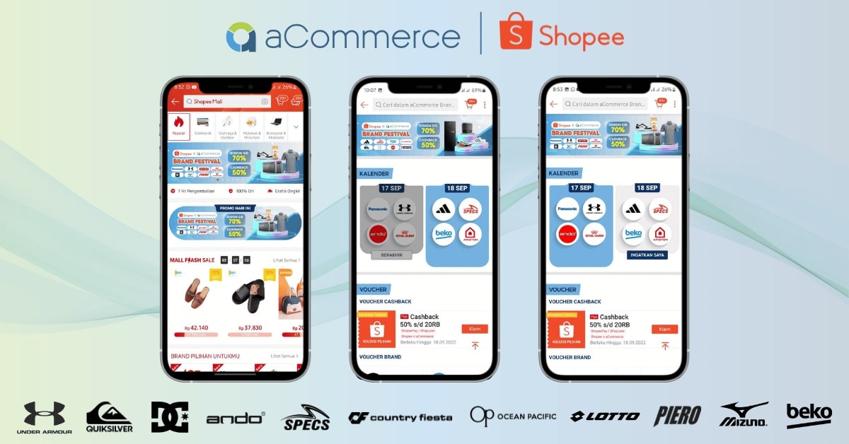 aCommerce Indonesia Enlivens Shopee Brand Festival, Supports Brand Client Sales