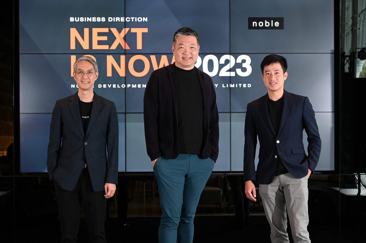 NOBLE makes an aggressive move in 2023 to expand housing projects with economic recovery. Set to launch 10 new projects worth a total of THB 23,300
