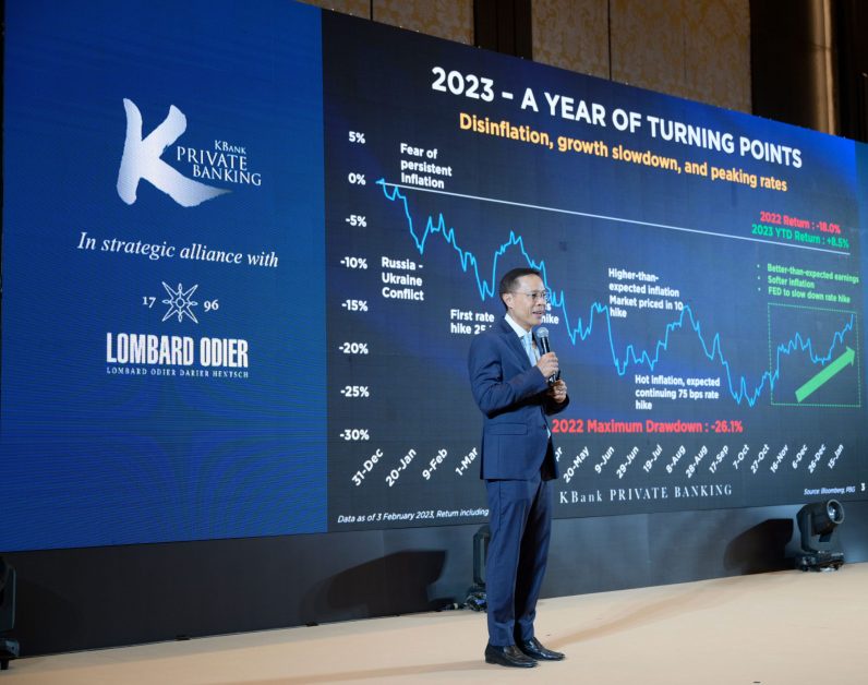 KBank Private Banking and Lombard Odier identifies key turning points for 2023 as global economy likely to head for a mild