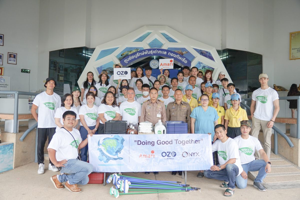 Amari Pattaya and OZO North Pattaya Hotel hosts Releasing Turtles. to Their Home.