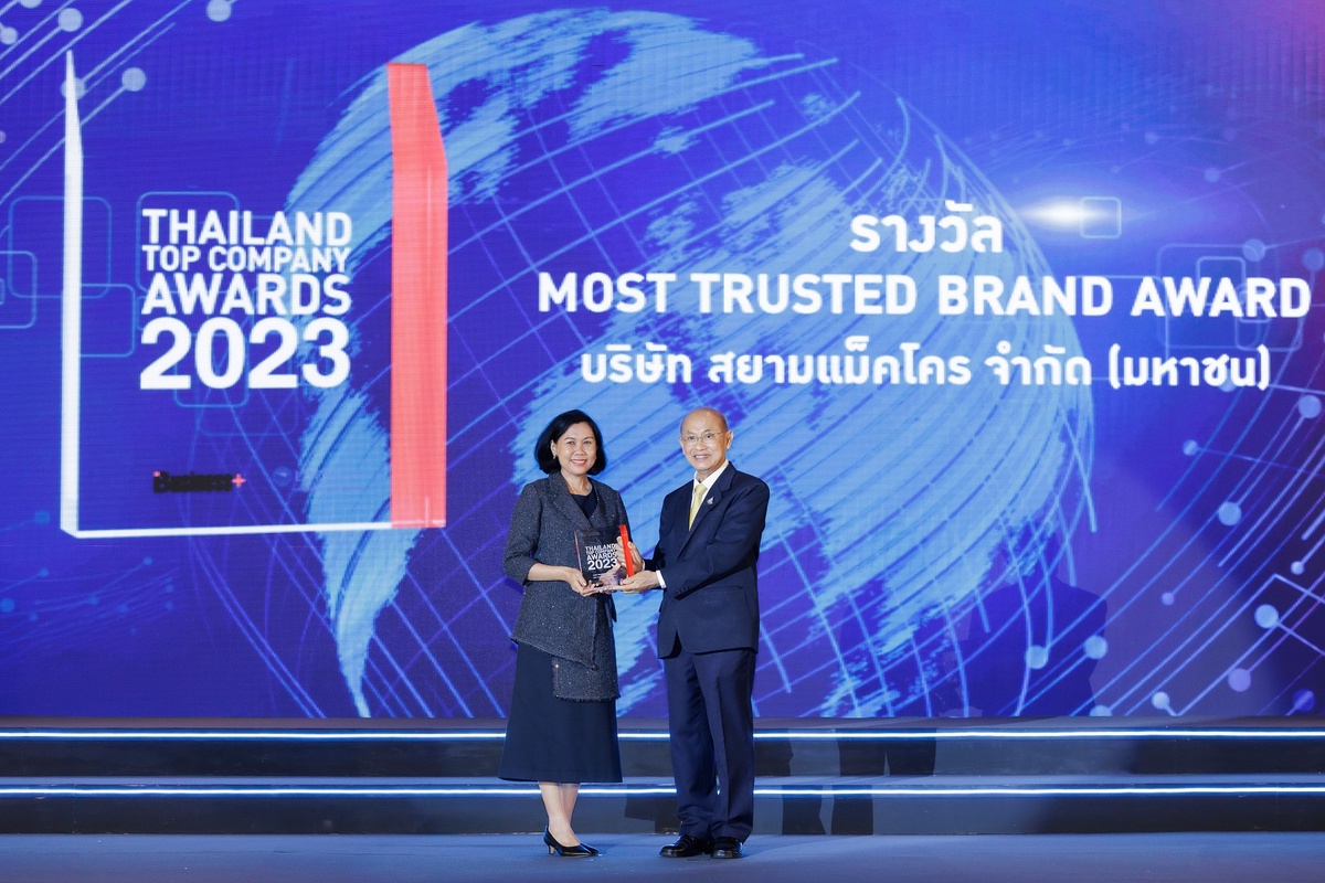 แม็คโคร คว้ารางวัลระดับประเทศ Thailand Top Company Awards 2023 ประเภท Most Trusted Brand ตอกย้ำความเชื่อมั่น