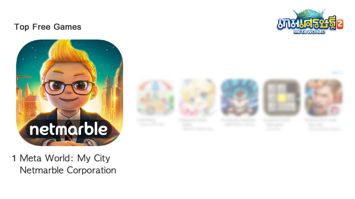 'เกมเศรษฐี 2: Meta World' เกมกระดานเมตาเวิร์สใหม่จากค่ายเน็ตมาร์เบิ้ล สุดปัง! คว้าอันดับ 1 เกมฟรียอดนิยมบน App Store