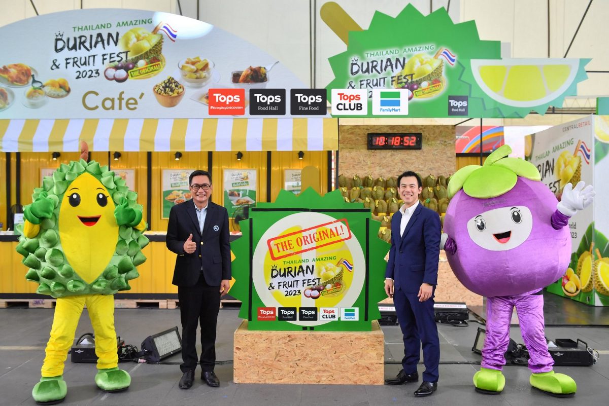 Tops, Thailand's original Monthong durian buffet, invites all to discover the charm of tropical fruits at 'Thailand Amazing Durian Fruit Fest 2023' aiming at generating income for Thai fruit