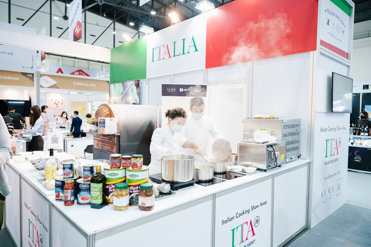 พบความอร่อยสไตล์อิตาเลียนที่บูธอิตาเลียนพาวิลเลียนสุดยิ่งใหญ่ ในงานมหกรรม THAIFEX-Anuga Asia 2023
