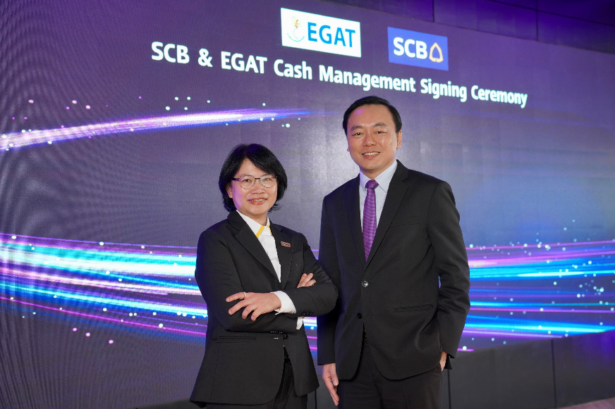 SCB and EGAT collaborate to boost cash management potential, bolstering sustainable electric power services