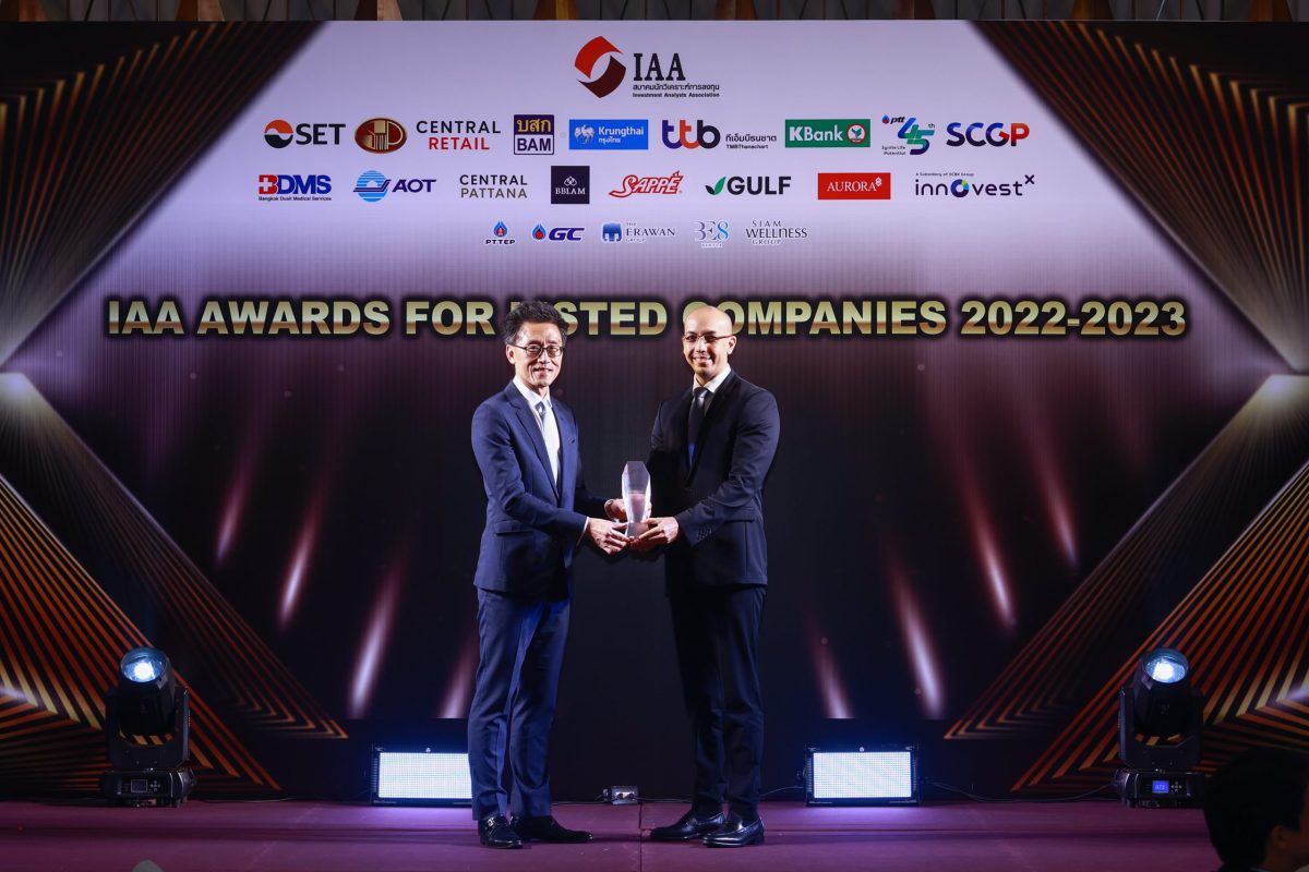 The ERAWAN Group won 3 awards: Best CEO, Best CFO, and Outstanding IR for Tourism and Recreation industry, IAA Awards for Listed Companies