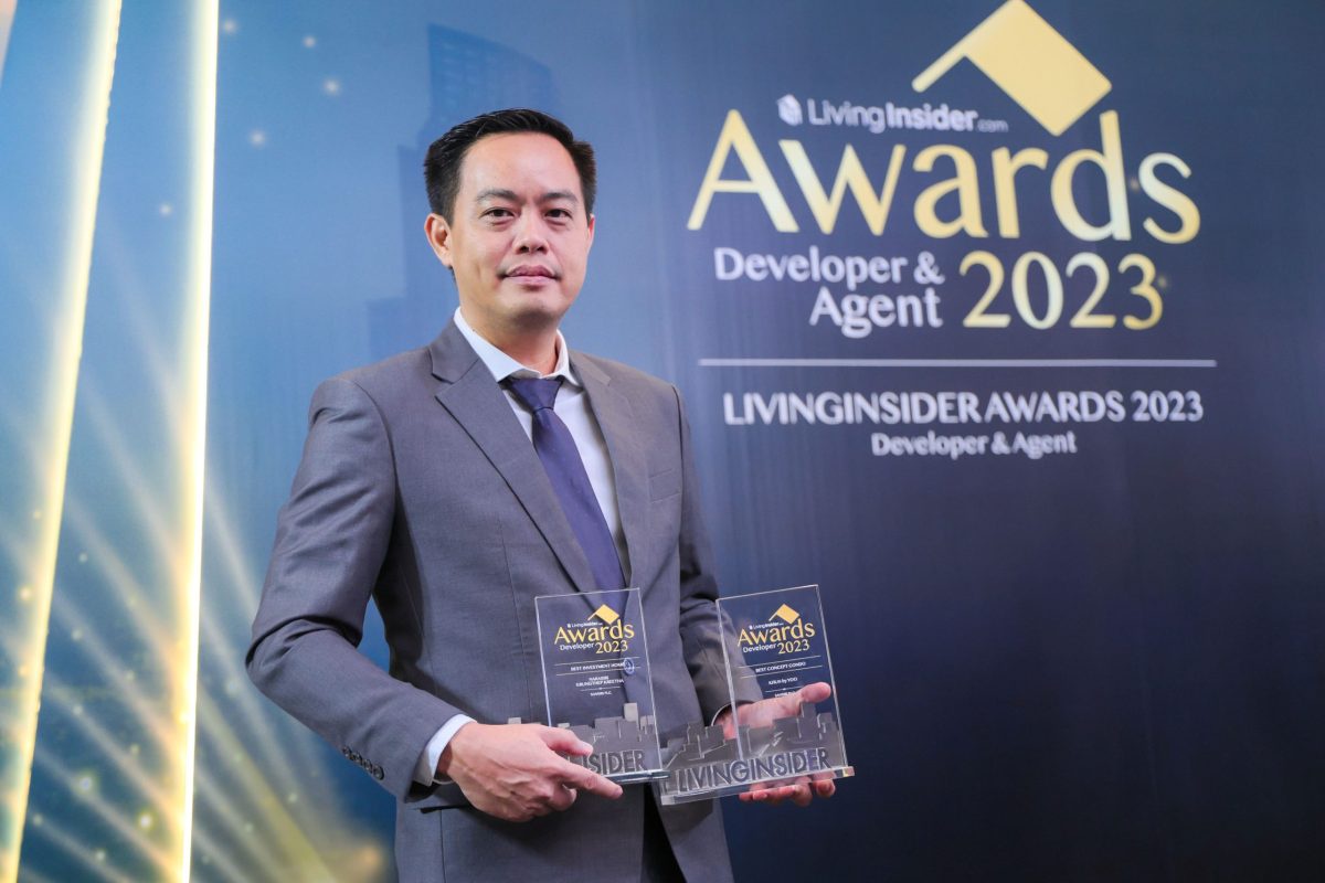 แสนสิริ ยืนหนึ่งอสังหาฯแบรนด์เดียว กวาด 2 รางวัลรวด จาก Livinginsider Awards 2023 ย้ำแท่นผู้นำวงการอสังหาฯลักซ์ชัวรี่ไทย