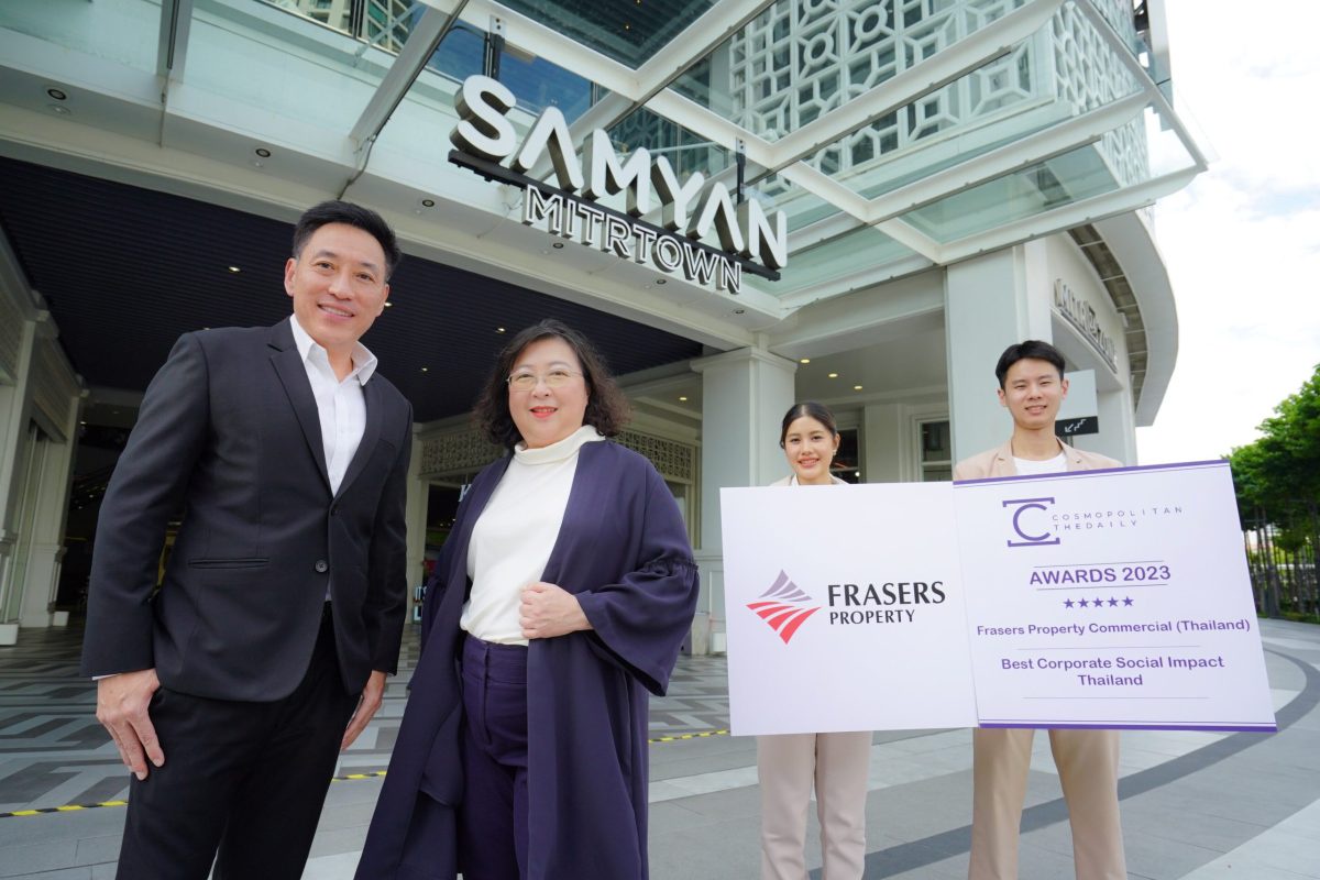 Frasers Property Commercial (Thailand) receives Best Corporate Social Impact 2023 award from Cosmopolitan The