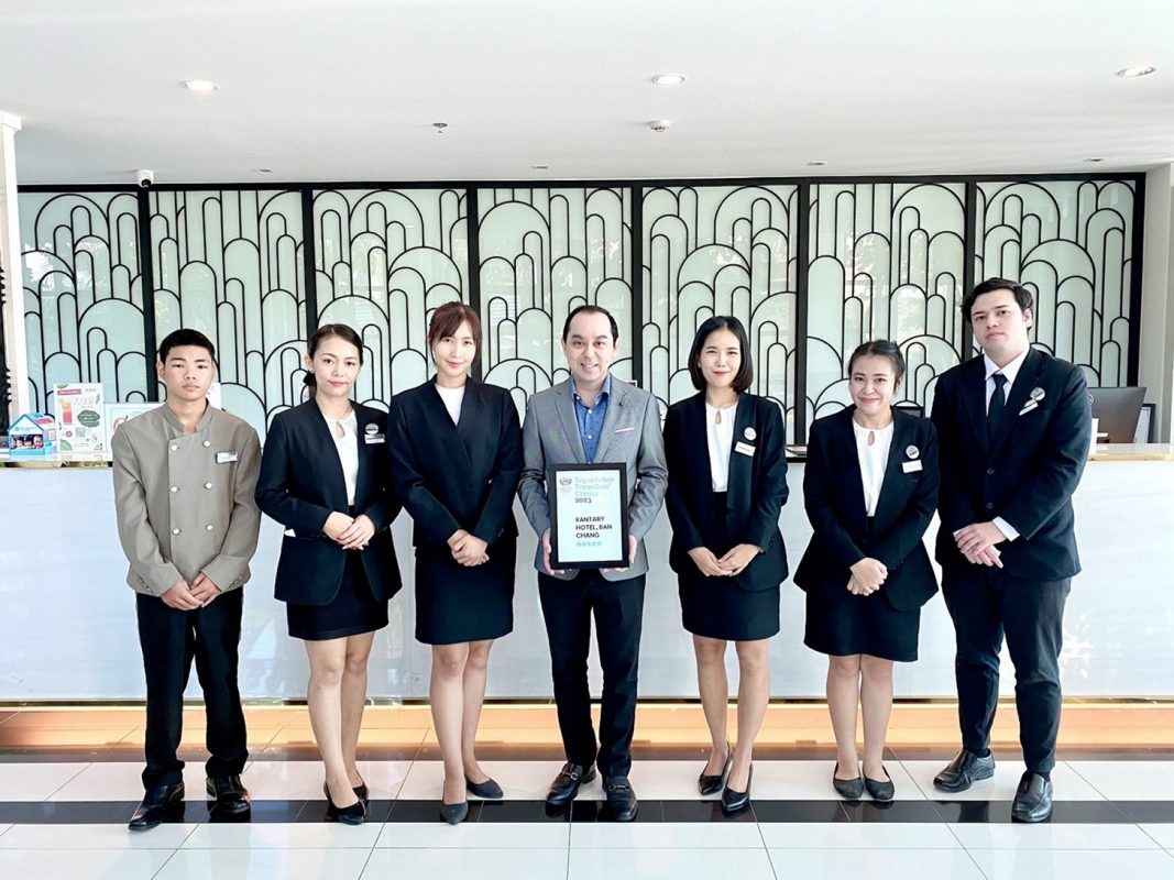 TripAdvisor Granted the Kantary Hotel, Ban Chang, Travellers' Choice 2023 Award.