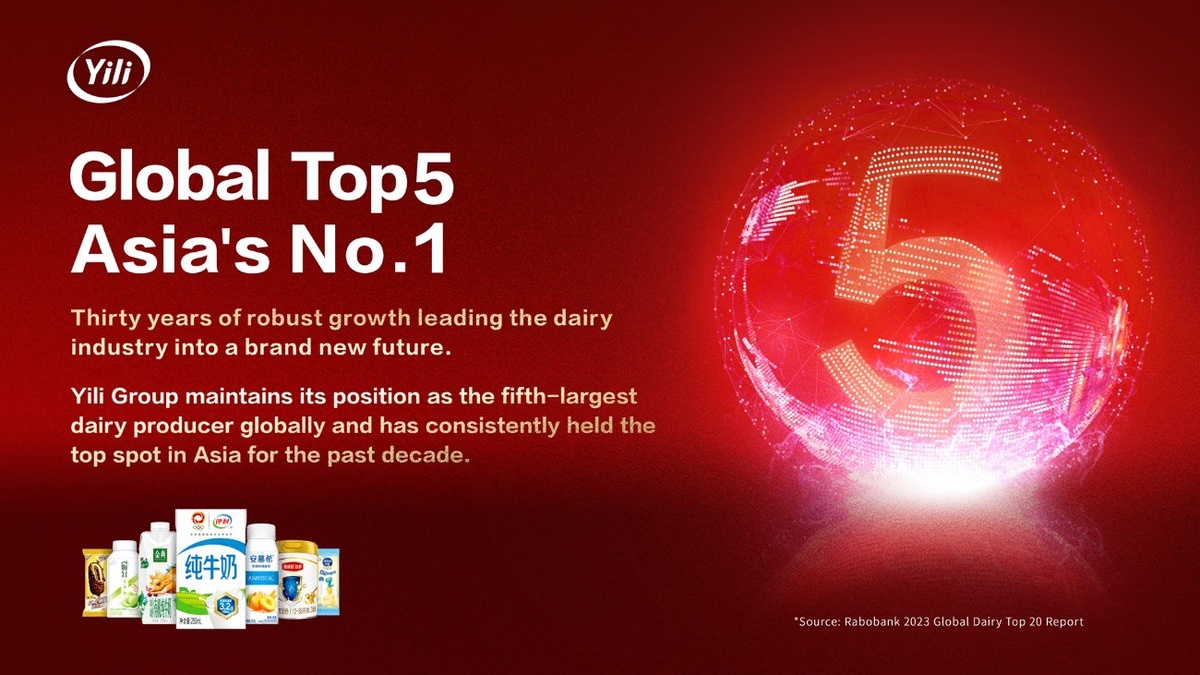 Yili Remains among the Top 5 in Rabobank's 2023 Global Dairy Top 20 Report
