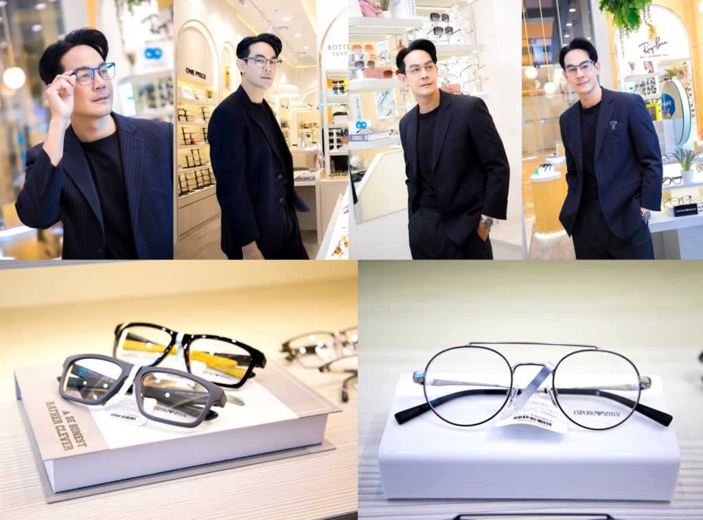 กิก ดนัย อวดแว่นตาเสริมลุคสุดสมาร์ท Emporio Armani แบรนด์แฟชั่นผู้ชายชั้นนำระดับโลก ที่ร้านแว่นท็อปเจริญ