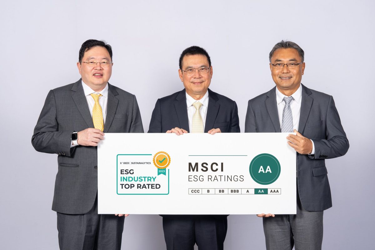 เอสซีจี ผู้นำธุรกิจยั่งยืนระดับโลก ได้รับการยอมรับจากดัชนีความยั่งยืน ESG Risk Rating ระดับ ESG Industry Top Rated และ MSCI ESG Rating ระดับ AA