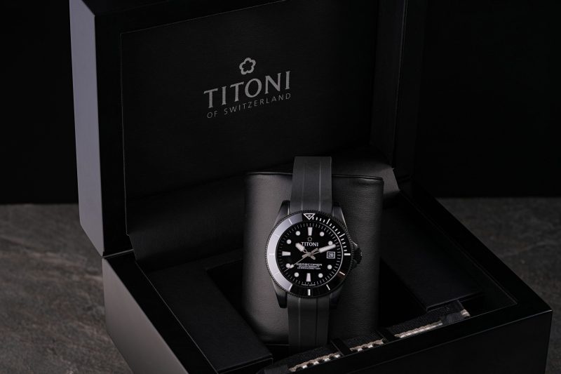Seascoper 300 DLC Black Edition นาฬิกาสปอร์ตรุ่นล่าสุดจาก ติโตนี (TITONI) ผลิตเพียง 500 เรือน ทั่วโลก