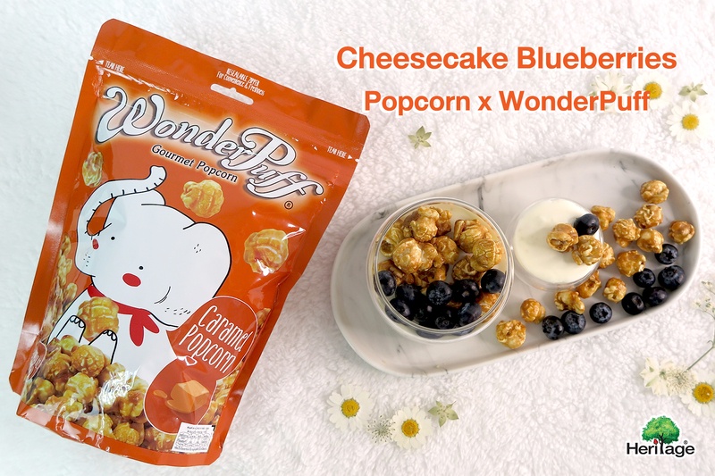 Cheesecake Blueberries Popcorn เมนูขนมหรรษา ของว่างฮีลใจ อร่อยดีมีประโยชน์