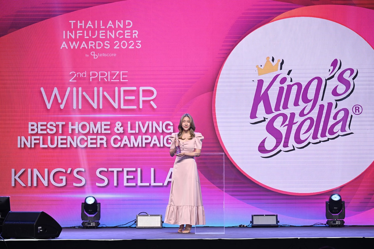 คิงสเตลล่า กรุ๊ป (KSG) คว้ารองชนะเลิศ Best Home Living Influencer Campaign ในงาน Thailand Influencer Awards