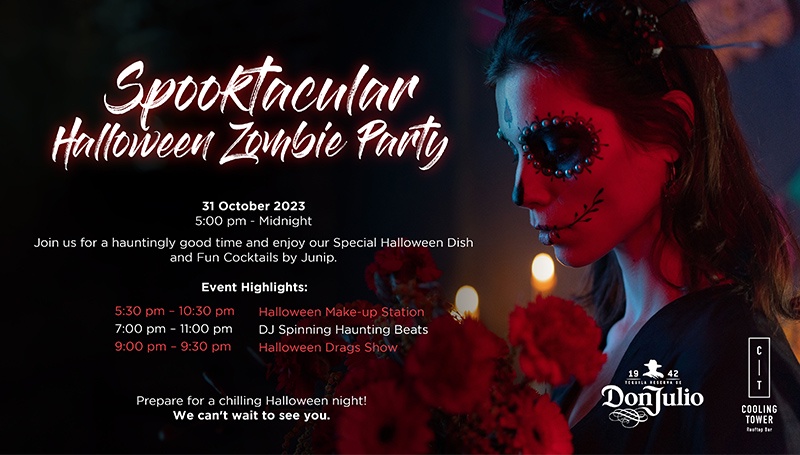 Spooktacular Halloween Zombie Party at Cooling Tower Rooftop Bar