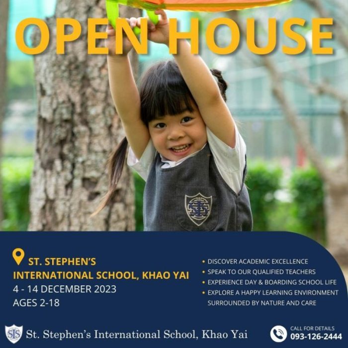 St. Stephen's International School, Khao Yai Invites Families to its Open House Event in December 2023
