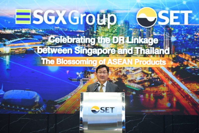 SET joins hands with SGX Group to move forward the Thailand-Singapore DR Linkage project