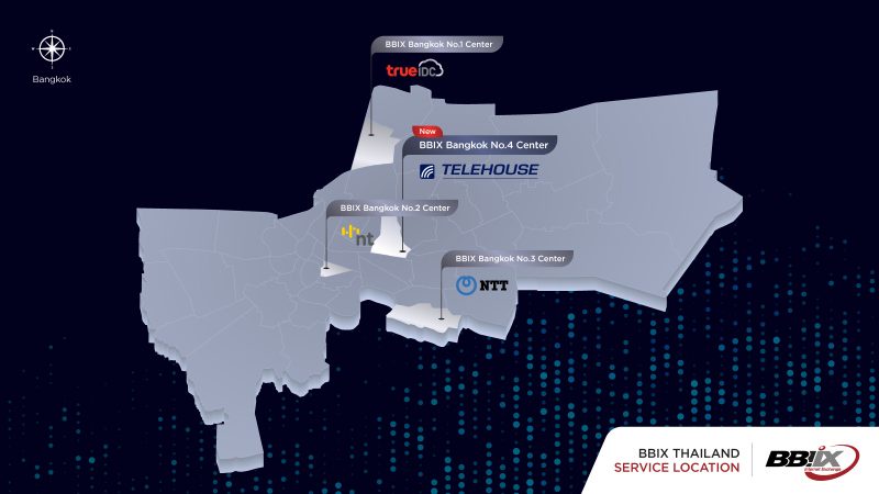 บีบีไอเอ็กซ์ ไทยแลนด์ เปิดตัว BBIX Bangkok No.4 Center ศูนย์แลกเปลี่ยนข้อมูลอินเทอร์เน็ตแห่งใหม่ที่ดาต้าเซ็นเตอร์ TELEHOUSE
