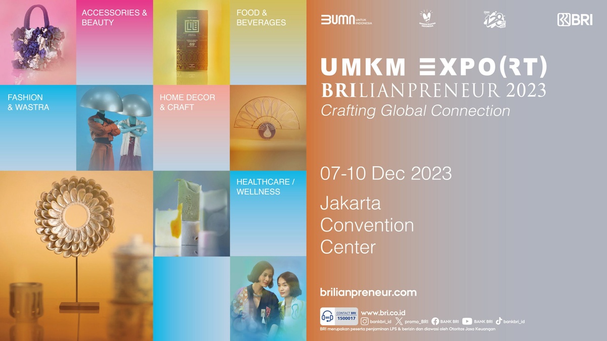 งาน UMKM EXPO(RT) BRILIANPRENEUR 2023 ปูทางสู่ความสำเร็จระดับโลกให้กับ MSME อินโดนีเซีย 700 ราย