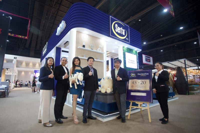 Serta(R) showcased lineup of No.1 World Class Mattress products at the Baan Lae Suan Living Festival 2023