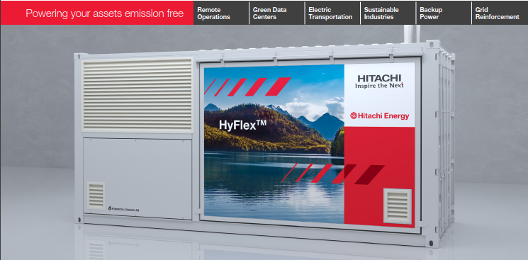 HyFlex(TM) เครื่องกำเนิดไฟฟ้าจากไฮโดรเจน ขนาด 400 kVA ถึง 1 MVA 