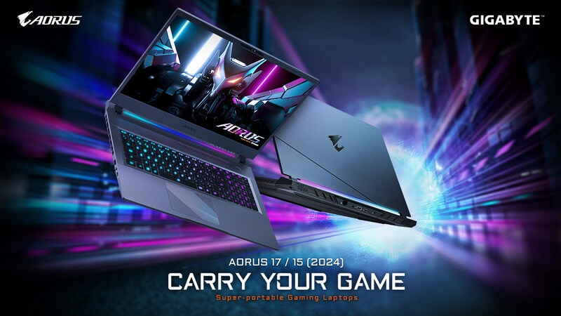 GIGABYTE Introduces New AORUS 17 and AORUS 15 AI-Powered Gaming Laptops with Intel(R) Core(TM) Ultra 7