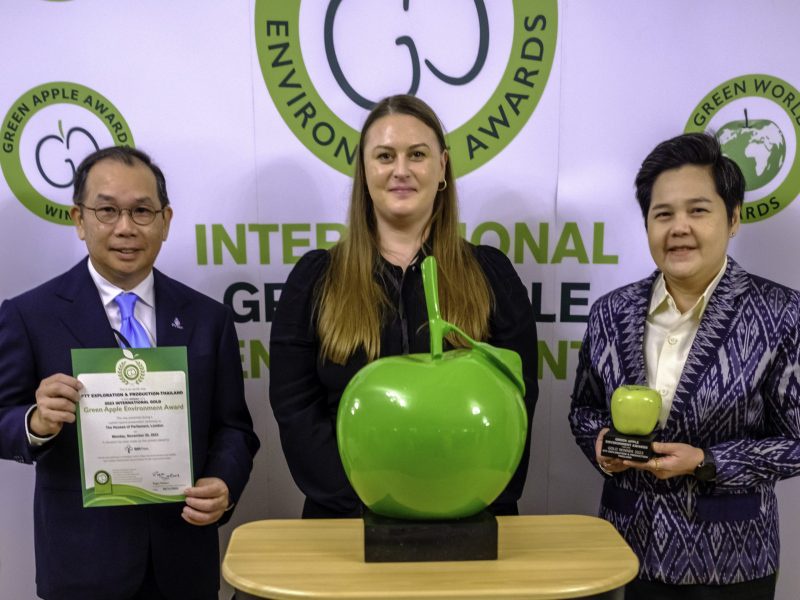 ปตท.สผ. คว้ารางวัล International Green Apple Awards จากประเทศอังกฤษ ในโครงการปลูกป่าลดภาวะโลกร้อน