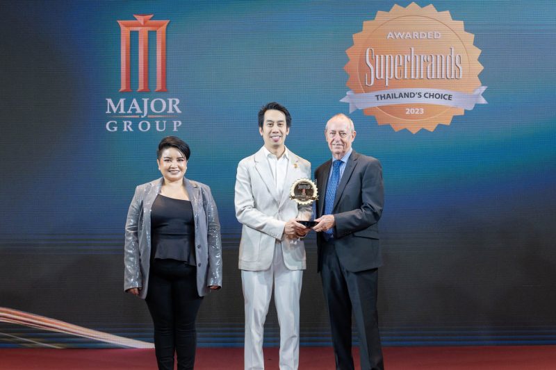 เมเจอร์ ซีนีเพล็กซ์ กรุ้ป คว้ารางวัลสุดยอดแบรนด์แห่งปี Superbrands Thailand 2023