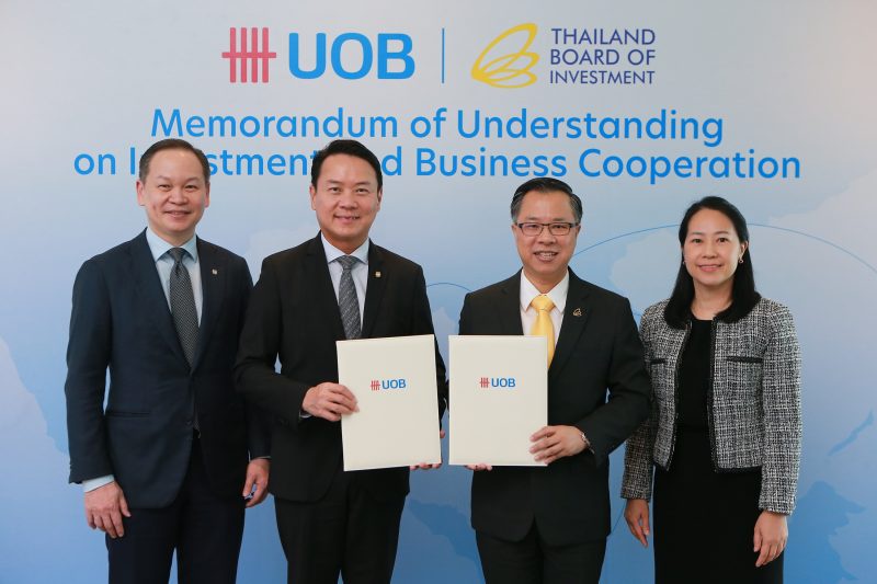 BOI and UOB sign MOU to facilitate new investments into Thailand and across the region