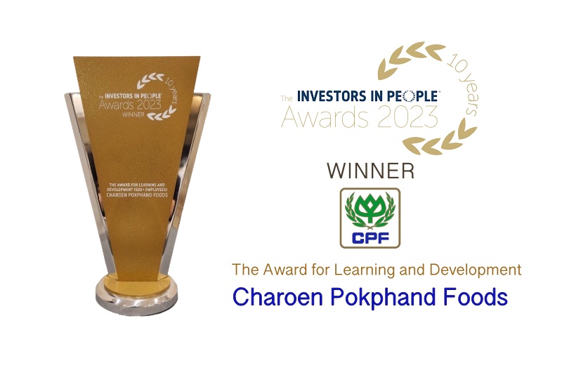 CP Foods Honored with Investors in People Award 2023, Acknowledged as a Global Model in Learning and Development