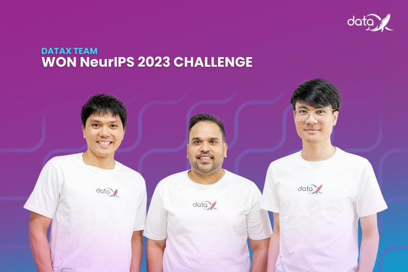 DataX ตอกย้ำศักยภาพบุคลากรด้าน AI และ LLMs คว้า 2 รางวัลระดับโลกจาก NeurIPS 2023 Challenge
