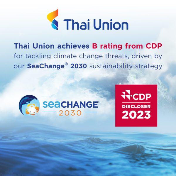 Thai Union achieves B rating from CDP for tackling climate change threats, driven by SeaChange(R) 2030 sustainability
