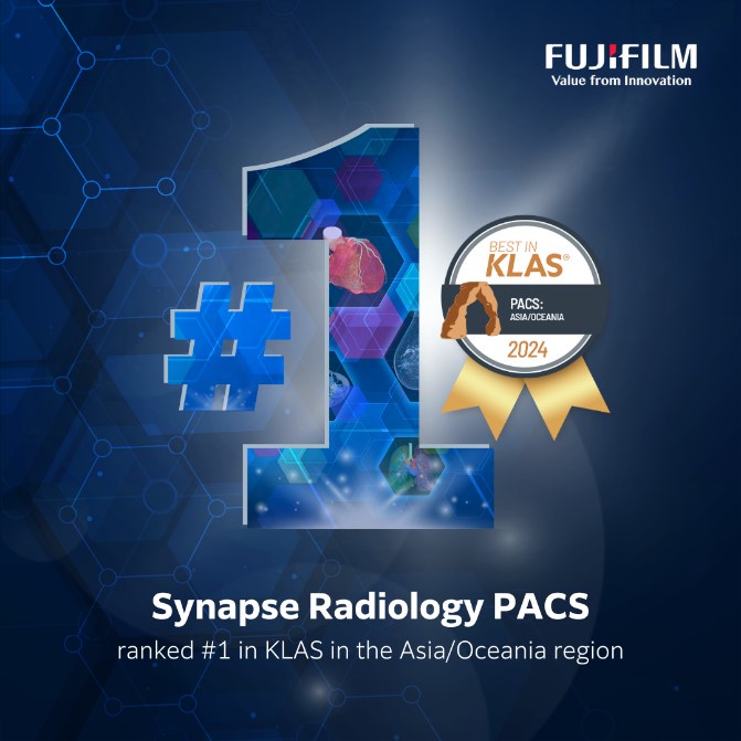 Synapse Radiology PACS ของฟูจิฟิล์ม ได้รับรางวัล Best in KLAS ในฐานะระบบจัดการภาพถ่ายทางรังสีที่ดีที่สุดในภูมิภาคเอเชียและโอเชียเนีย