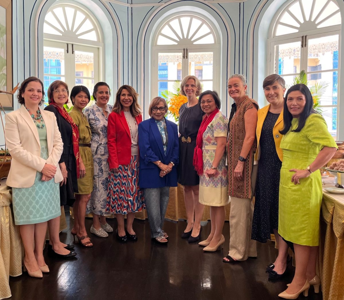 Blue Elephant Group's Master Chef Nooror Hosts Lunch for Lady Ambassadors to Thailand and Other Prominent Ladies at Blue Elephant Cooking School Restaurant