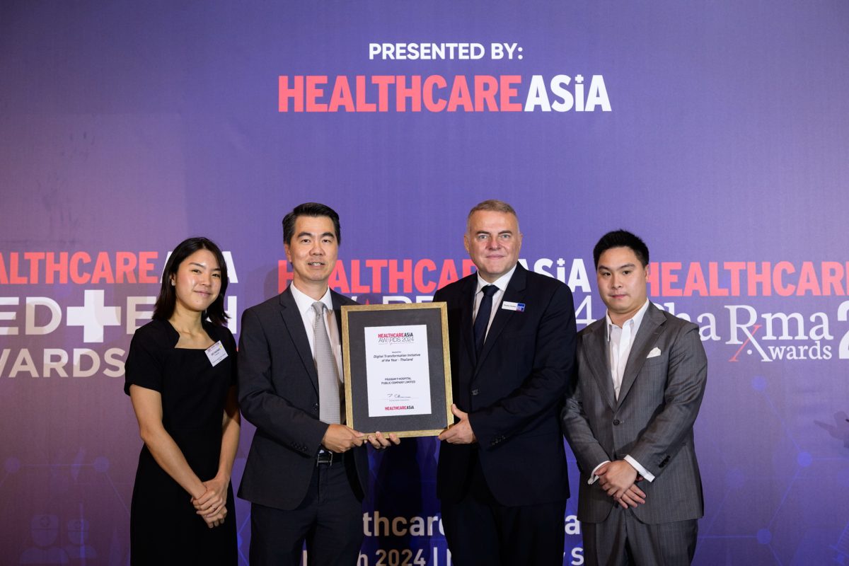 โรงพยาบาลพระรามเก้า คว้ารางวัล Digital Transformation Initiative of the Year 2024 จากเวที Healthcare Asia Awards