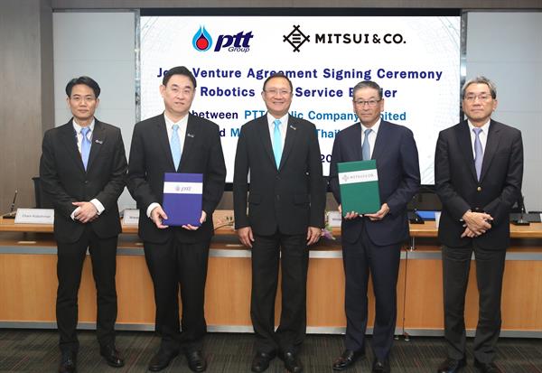 PTT - Mitsui Co. established a joint venture agreement to revolutionize industries through Robotics and AI innovations, ready to step towards Thailand 4.0